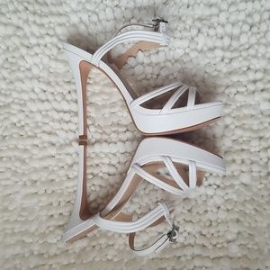 NWOT Schutz Bogga Platform Heel, Sz 8.5, White